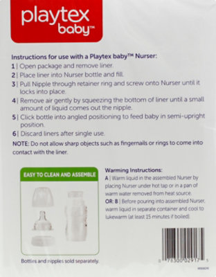 Playtex Baby Nurser Drop Ins Liners Pre Sterilized Disposable 8 To 10 Ounce - 150 Count - Image 3