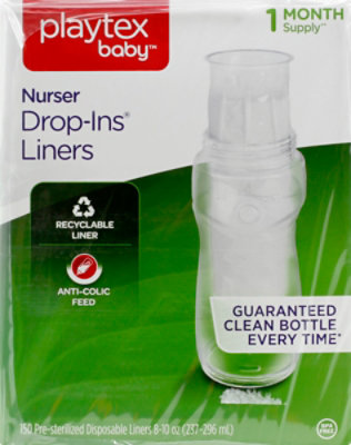 Playtex Baby Nurser Drop Ins Liners Pre Sterilized Disposable 8 To 10 Ounce - 150 Count - Image 2