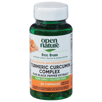 Open Nature Supplement Turmeric Curcumin - 60 Count - Image 3