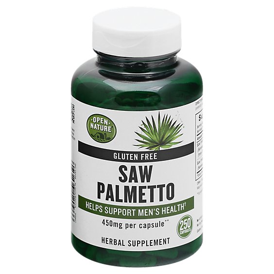 Open Nature Supplement Saw Palmetto 450 Mg - 250 Count