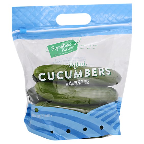 Signature Select/Farms Cucumbers Mini - 32 Oz - Vons