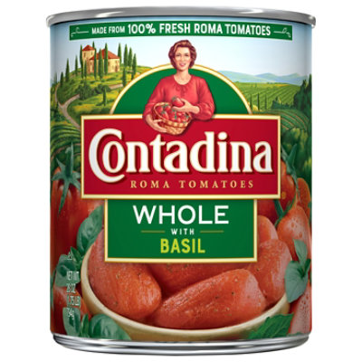 Contadina Tomatoes Roma Whole With Basil - 28 Oz - Pavilions