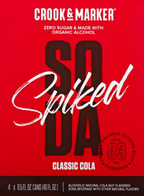 Crook & Marker Classic Cola 6/4/12 Can - 4-12 Fl. Oz. - Image 2