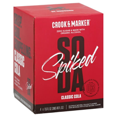 Crook & Marker Classic Cola 6/4/12 Can - 4-12 Fl. Oz.