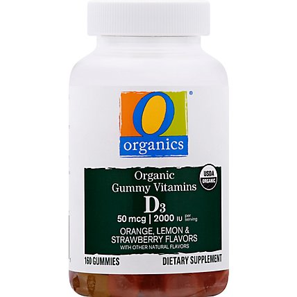 O Organics Vitamin D3 Gummies - 160 Count - Image 2