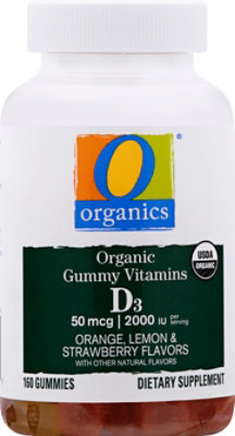 O Organics Vitamin D3 Gummies - 160 Count - Image 2