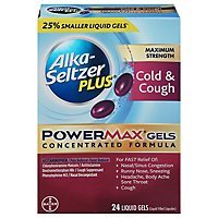 Alka-Seltzer Plus PowerMax Liquid Gels Cold & Cough - 24 Count - Image 3