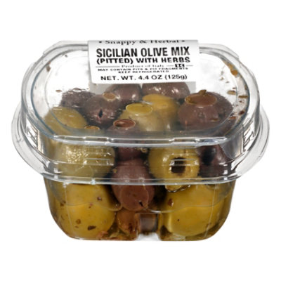 Fresh Pack Olive Mixed Sicilian Herb Pitted - 4.4 Oz - Image 3