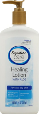 Signature Select/Care Healing Lotion W/Aloe - 14 Fl. Oz. - Image 2