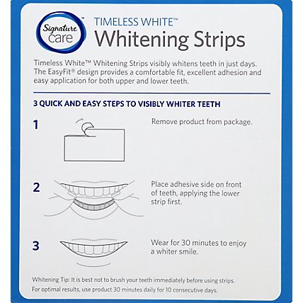 Signature Care Teeth Whitening Strips Timeless - 20 Count - Image 5