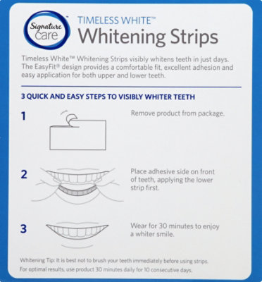 Signature Select/Care Teeth Whitening Strips Timeless - 20 Count - Image 6