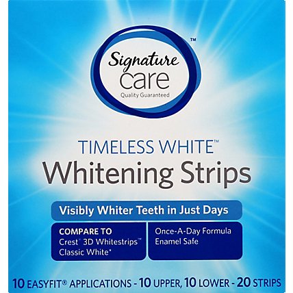 Signature Care Teeth Whitening Strips Timeless - 20 Count - Image 2