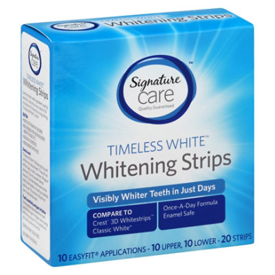 Signature Select/Care Teeth Whitening Strips Timeless - 20 Count - Image 1