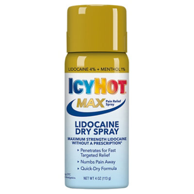 Icy Hot Lidocaine Dry Spray Plus Menthol - 4 Oz - Image 3