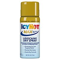 Icy Hot Lidocaine Dry Spray Plus Menthol - 4 Oz - Image 2