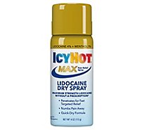 Icy Hot Lidocaine Dry Spray Plus Menthol - 4 Oz