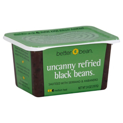 Better Bean Uncanny Refried Black Medium 14 Oz Safeway