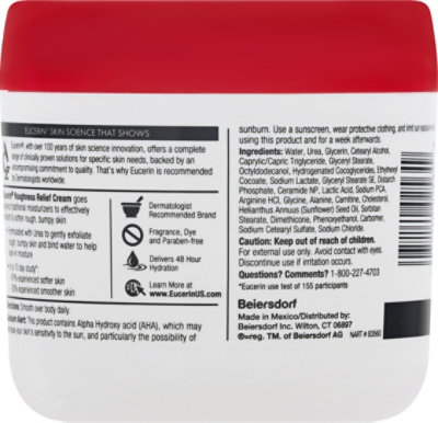 Eucerin Roughness Relief Cream Fragrance Free - 16 Oz - Image 5