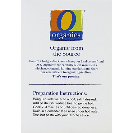 O Organic Pasta Penne Black Bean - 8 Oz - Image 3