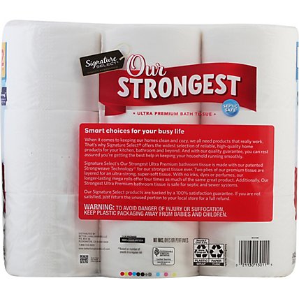 Signature Select Bath Tissue Strongest Mega - 18 Roll - Image 4