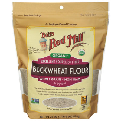 Bobs Red Mill Organic Flour Buckwheat - 22 Oz - Image 2