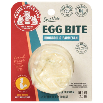 Three Little Pigs Egg White Bites Broc Parmesan - 2.5 Oz - Image 3