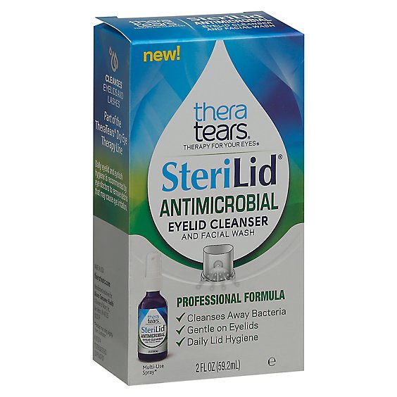 Thera Tears SteriLid Eyelid Cleanser And Facial Wash Antimicrobial - 2 Fl. Oz.