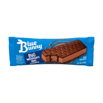 Blue Bunny Ice Cream Sandwich Big Mississippi Mud - 6 Fl. Oz.