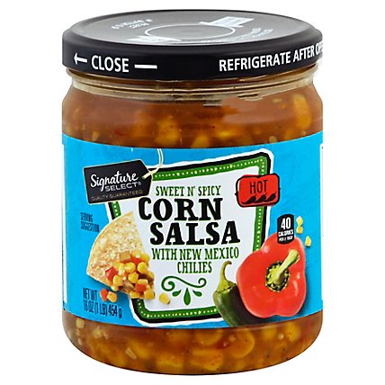 Signature Select Salsa Corn W/New Mexico Chilies Hot - 16 Oz - Image 1