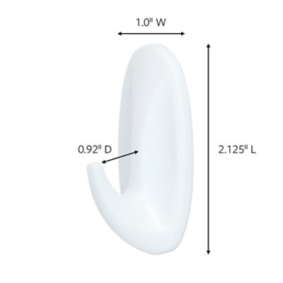 3M Command Designer Hooks Small White - 2 Count - Image 3