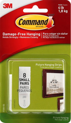 Command 3M Picture Hanging Strips Small - 8 Count - Image 2