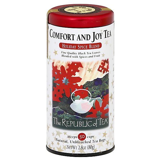 The Republic Of Tea Comfort And Joy Black Tea - 36 Count