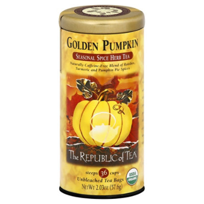 The Republic of Tea Golden Pumpkin Herbal - 36 Count - Image 3