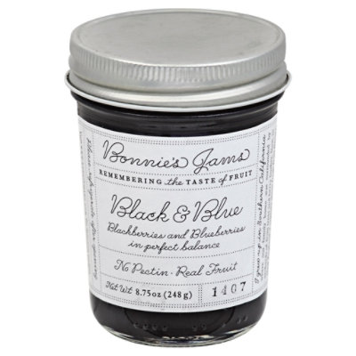 Bonnies Jams Jam Black & Blue - 8.75 Oz - Image 1