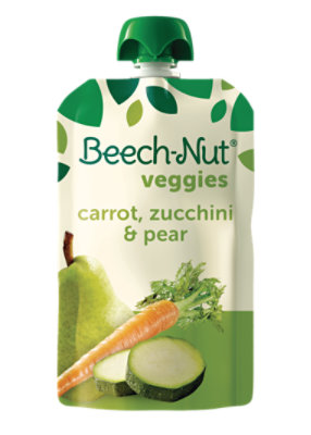 Beech-Nut Veggies Stage 2 Carrot Zucchini & Pear Baby Food - 3.5 Oz - Image 1