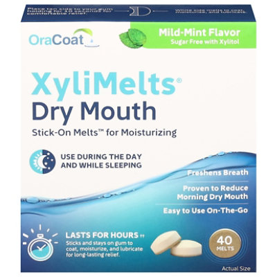 Pharmasave  Shop Online for Health, Beauty, Home & more. ORACOAT XYLIMELTS  ADHERING PASTILLES - MILD MINT 40S