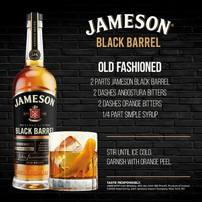 Jameson Black Barrel Glass Vap - 750 Ml - Image 5