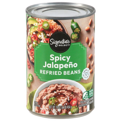 Signature SELECT Beans Refried Spicy Jalapeno - 16 Oz - Image 2