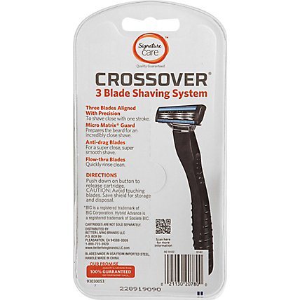 Signature Care Razors Crossover 3 Blade System - 6 Count - Image 3