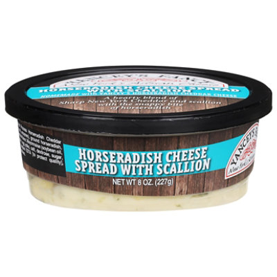 Yanceys Horseradish Cheese Spread With Scallions - 8 Oz - Image 1