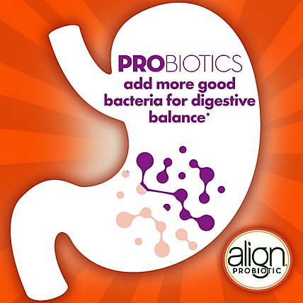 Align Prebiotic + Probiotic Digestive Health Natural Fruit Flavors Gummies - 50 Count - Image 3