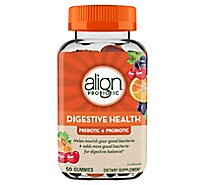 Align Prebiotic + Probiotic Digestive Health Natural Fruit Flavors Gummies - 50 Count