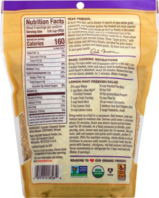 Bobs Red Mill Grains Of Discovery Organic Freekeh Cracked Whole Grain Non GMO - 14 Oz - Image 5