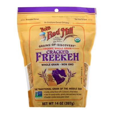 Bobs Red Mill Grains Of Discovery Organic Freekeh Cracked Whole Grain Non GMO - 14 Oz
