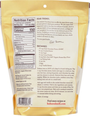 Bobs Red Mill Organic Flour Brown Rice Stone Ground Whole Grain Gluten Free - 24 Oz - Image 5