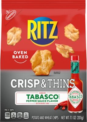 Ritz Crips & Thins Tobasco Oven Baked - 7.1 Oz - Image 2