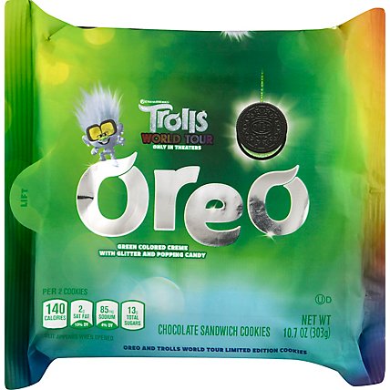 OREO Cookies Sandwich Trolls World Tour Chocolate - 10.919 Oz - Image 2