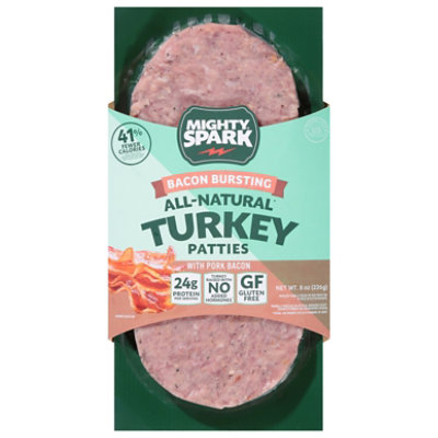 Mighty Spark Bacon Bursting Turkey Patties - 9 Oz. - Image 3