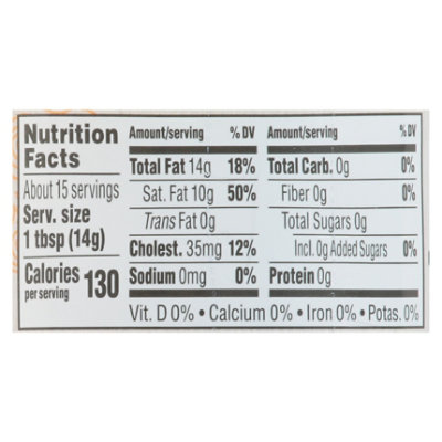 O Organics Butter Ghee Clarified - 7.5 Oz - Image 3