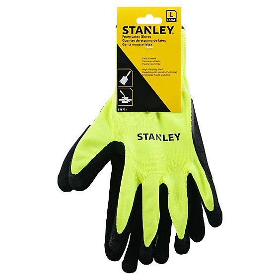 Stanley Gloves Foam Latex Large - Each